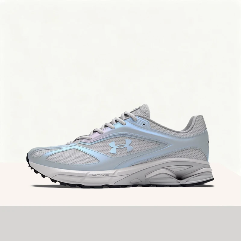 Under Armour HOVR Apparition Unisex Silver/Blue Low-Top Casual Runners  Comfortable Performance & Durable Design 3028123-100