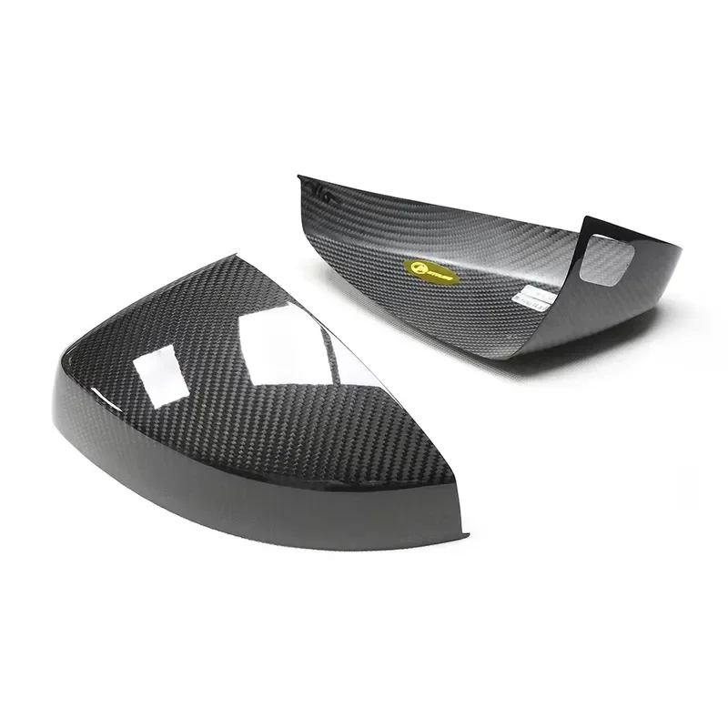 For Audi Carbon Fiber Side Rearview Mirror Covers with Lane Assist  8V A3 S3 RS3 2014+ Dry Carbon