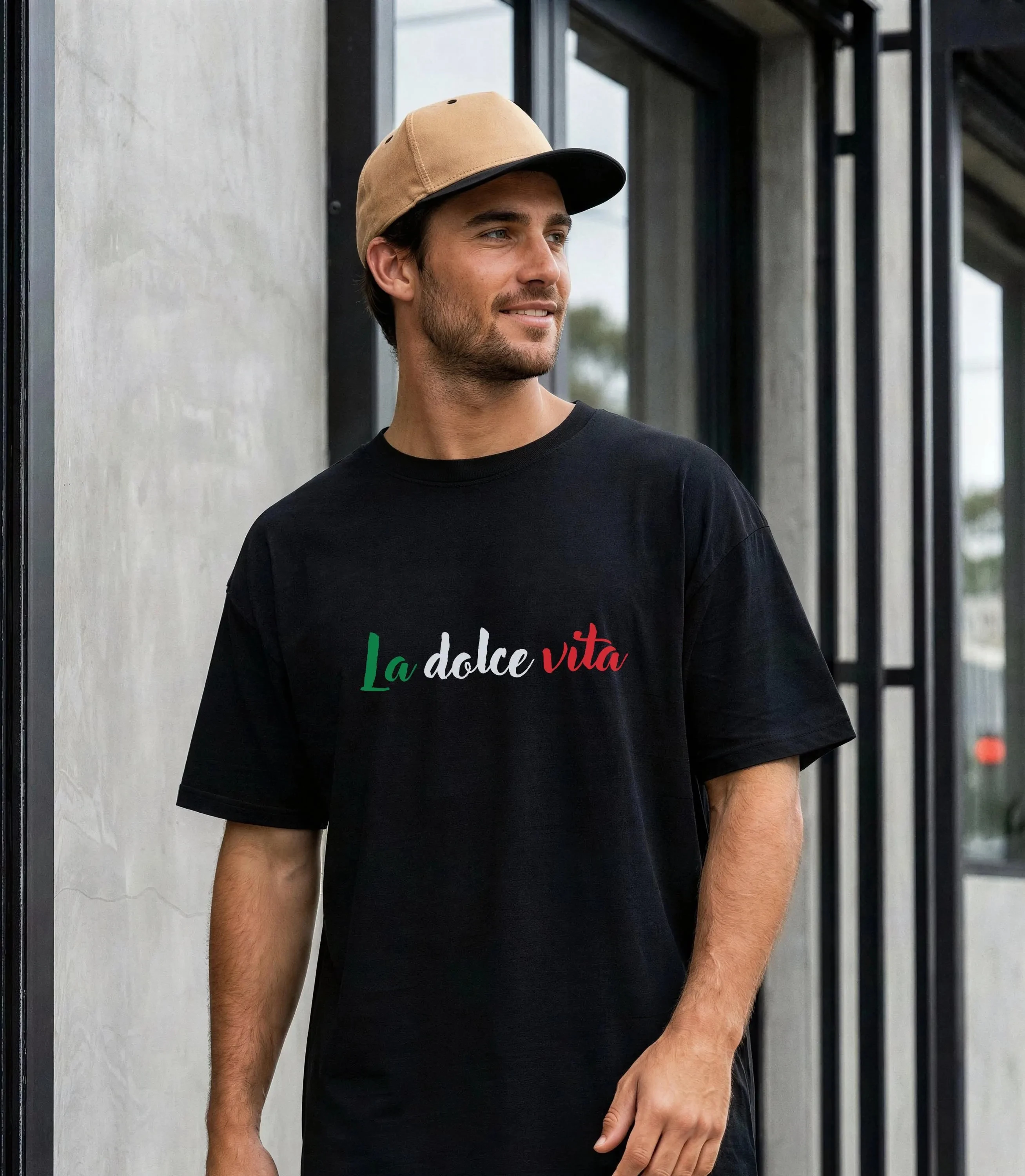 La Dolce Vita T-Shirt | Italy Lover Vacation Tee, Italian Quote Tee, Italy Flag Colors, Unisex T-shirt Comfortable Trend
