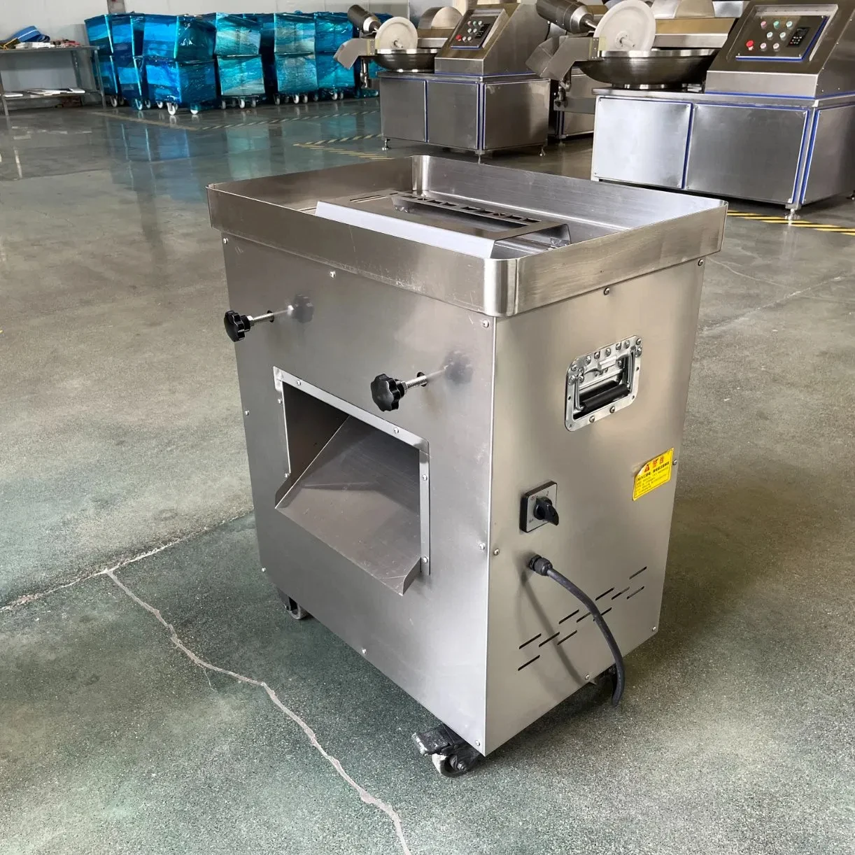 Vertical Food Slicer Machine - High Efficiency and Precision Cutting Meat Processing Machinery Fresh Meat Slicing Shredding