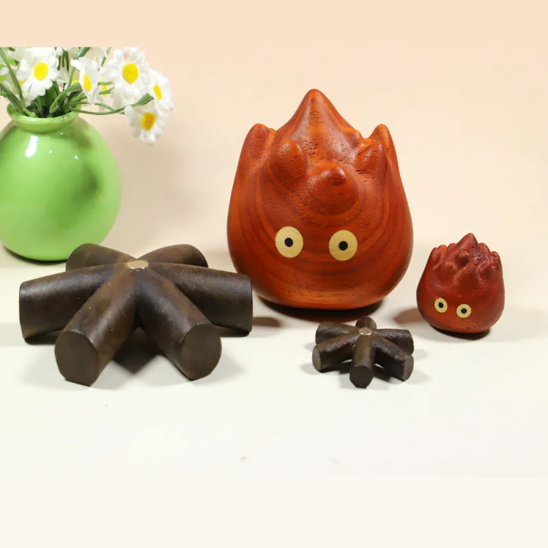 

Kawaii Cartoon Stickman Western French Flame Wood Carving Ornament Magnetic Sticker Creative Small Literary Desktop Decoration