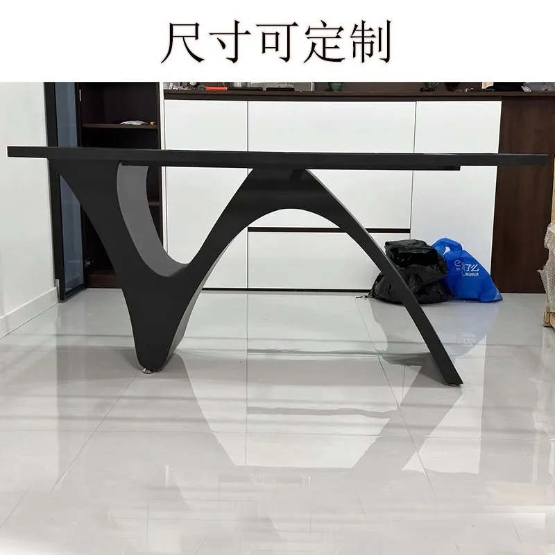 Carbon steel table legs bracket rock slab table feet creative support feet custom island