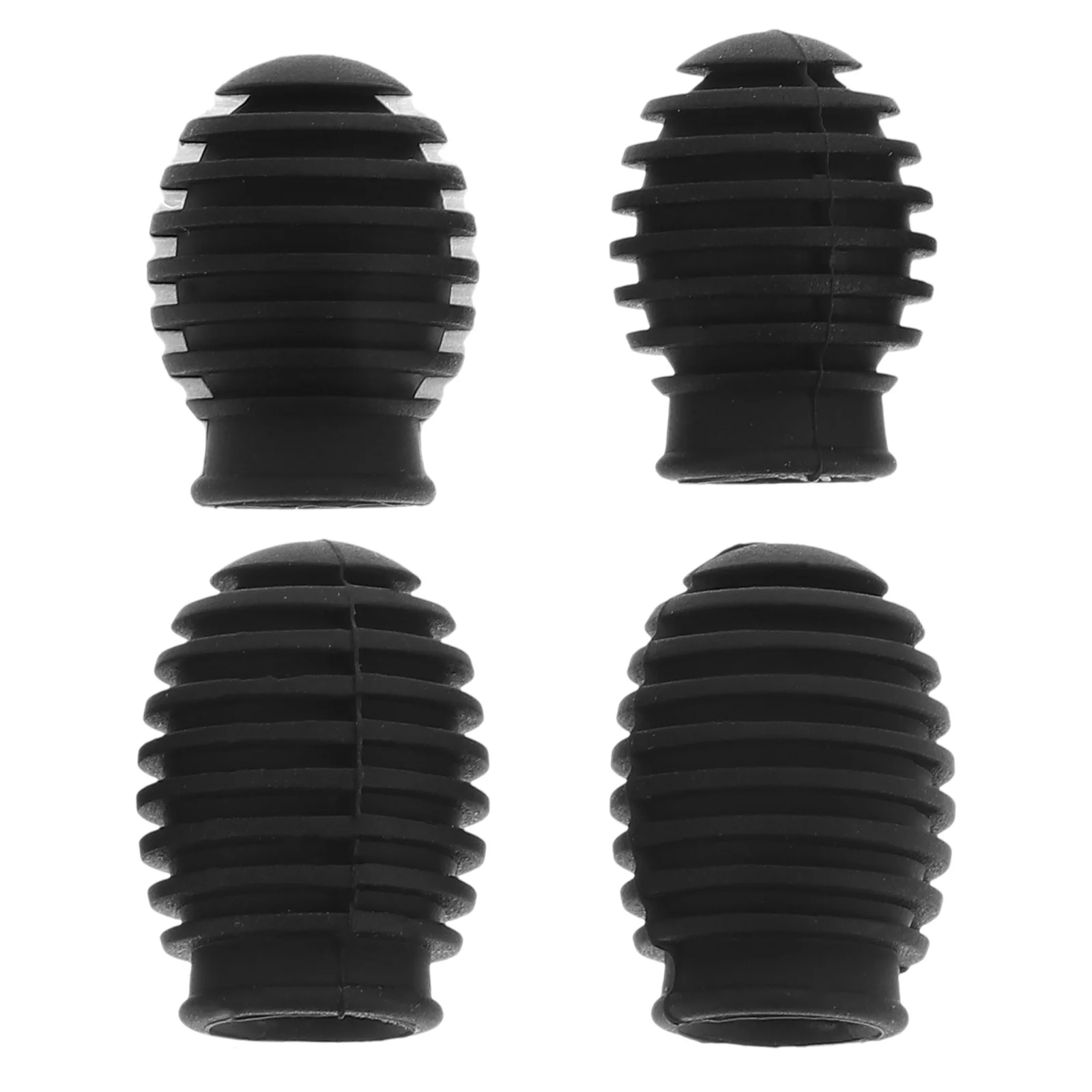 

4pcs Silicone Drumstick Covers Elastic Durable Caps Mute Protectors For Drum Practice Drumstick Accessories For