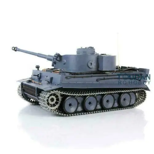 Upgraded Ver Heng Long TOUCAN 1/16 7.0 Upgrade Tiger I RC Tank 3818 360 Turret Barrel Retractable Metal Tracks Driving Motor