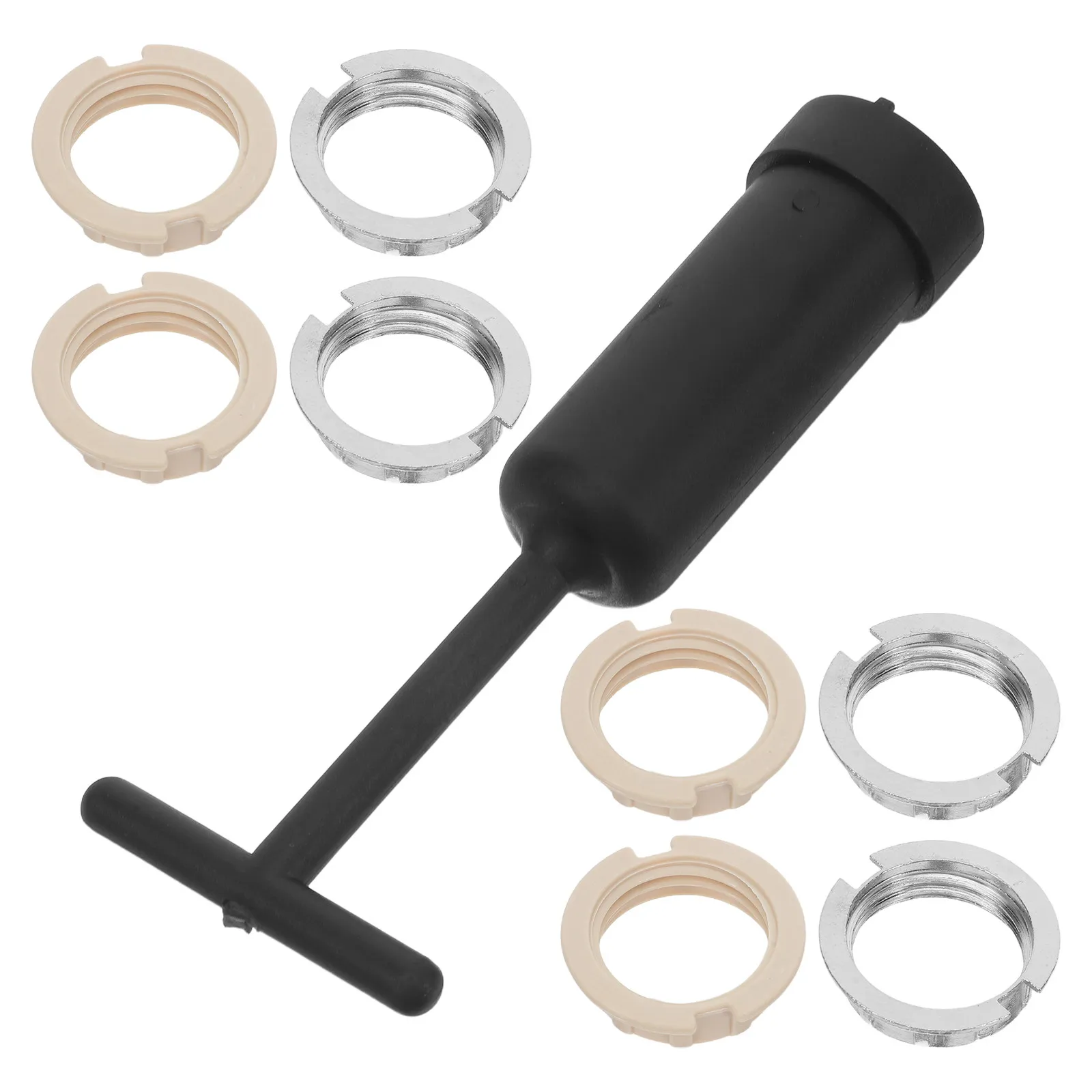 

1Set G9 Lamp Shade Retaining Ring Metal Kit 4 Plastic Collars 4 Zinc Alloy Rings Removal Socket Tool Lamp Holder Replacement