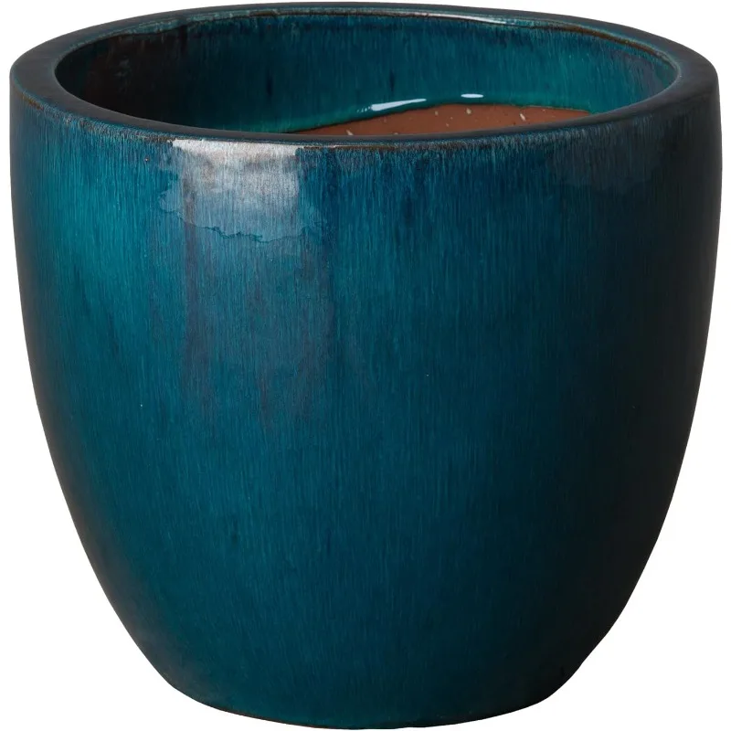 وعاء RND، أزرق مخضر 14X12 H