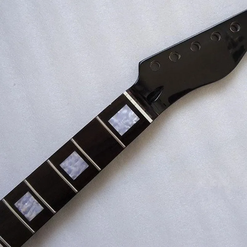 22 Frets Black Color Maple Electric Guitar Neck Rosewood Fingerboard Wholesale Accessories Parts