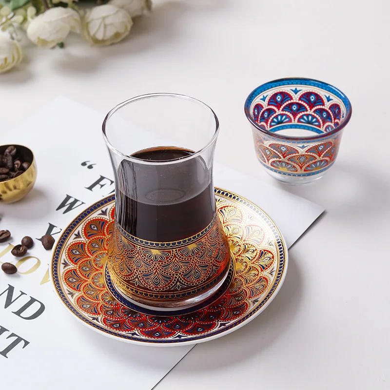 

HYS style exquisite pattern coffee cup Daren produced teacup instant coffee cup