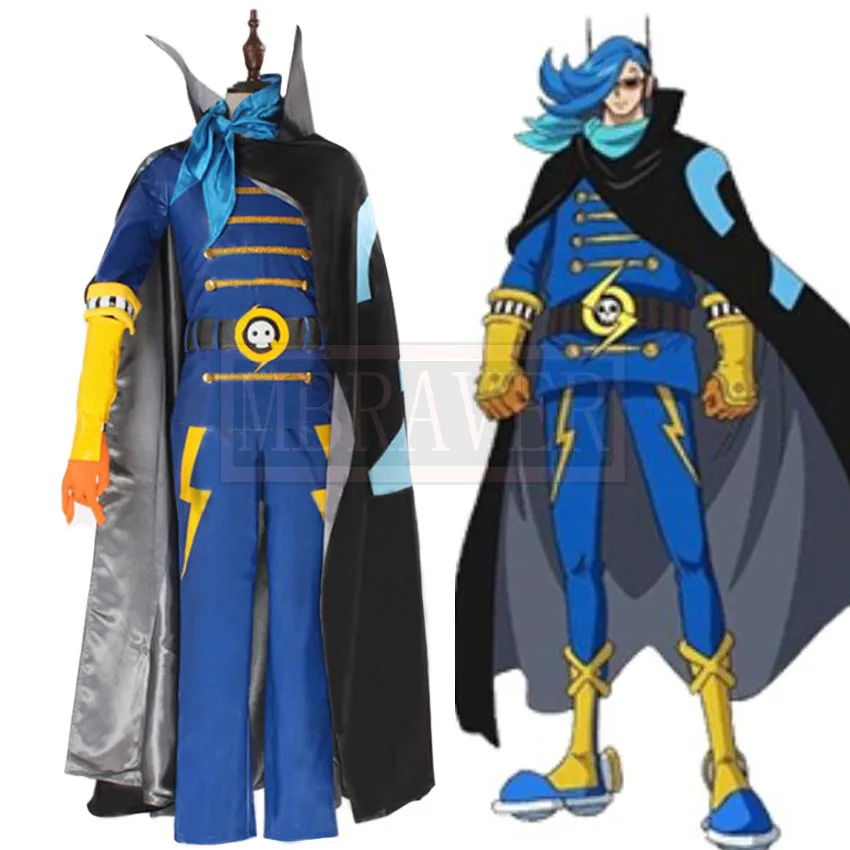 

Vinsmoke Niji Germa 66 Combats Cosplay Costume Halloween Christmas Party Uniform Custom Made Any Size