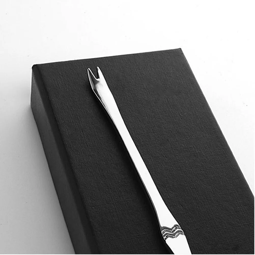 

5Pcs Stainless Steel Crab Forks Practical Gift Choice for Housewarming Day Seafood Eating Tool Silver Crab Forks