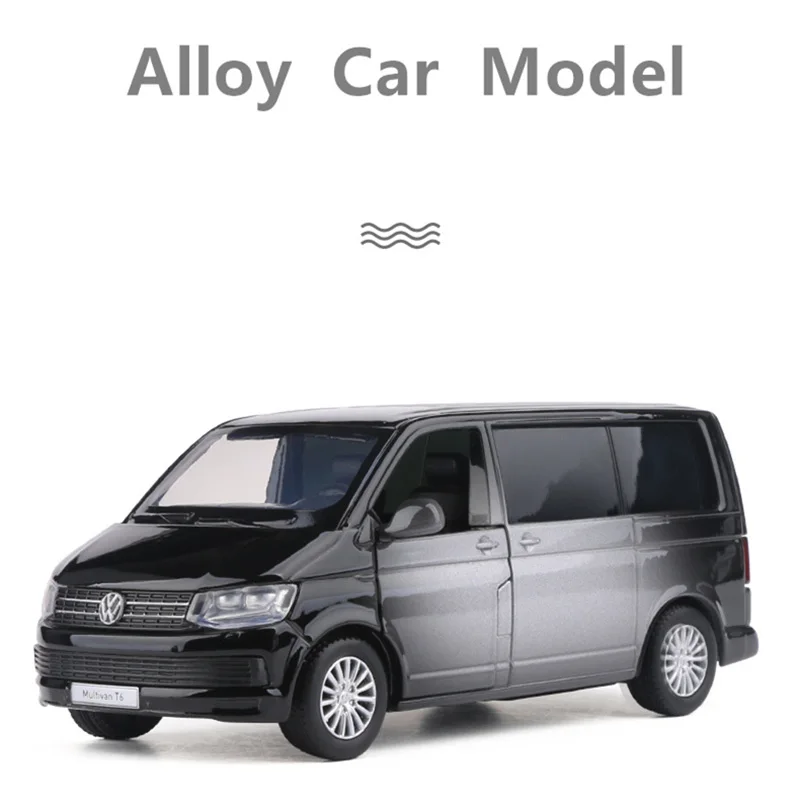 1/36 VW Multivan T6 MPV Alloy Car Model Diecast Metal Vehicles Car Model Simulation Miniature Scale Collection Children Toy Gift