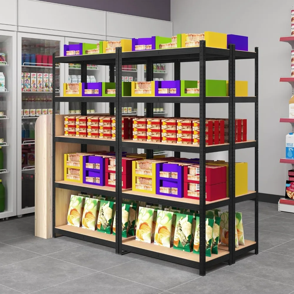 

4-уровневые металлические стеллажи для хранения, 4 шт., регулируемые полки для гаража, система хранения для гаража