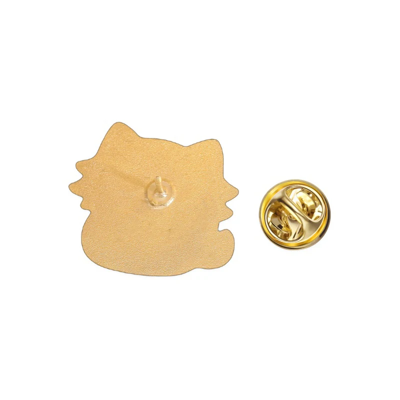 4-9 Stück/Set Cartoon Japan Anime Katzenmesser Emaille-Pins Comedy TV Flork Meme Eidechse Zauberer Frosch Luftschiff Roboter Brosche Schmuck Abzeichen – Detail 9