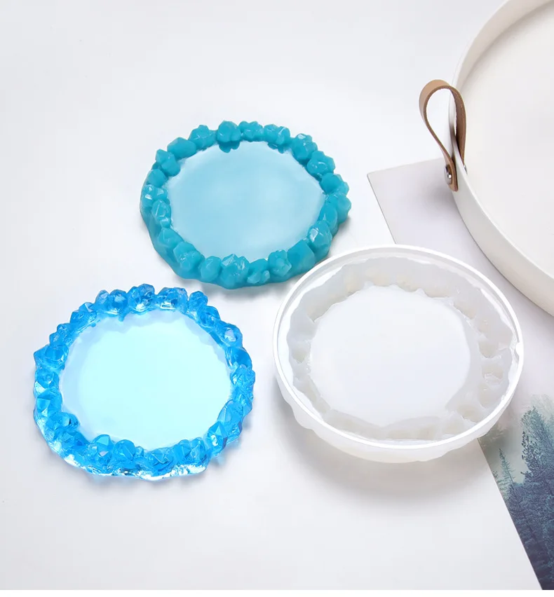 Crystal Cluster Molds for Resin Casting Resin Molds Irregular-Shaped Coaster Pallet Mold Desk Ornaments Home Decor