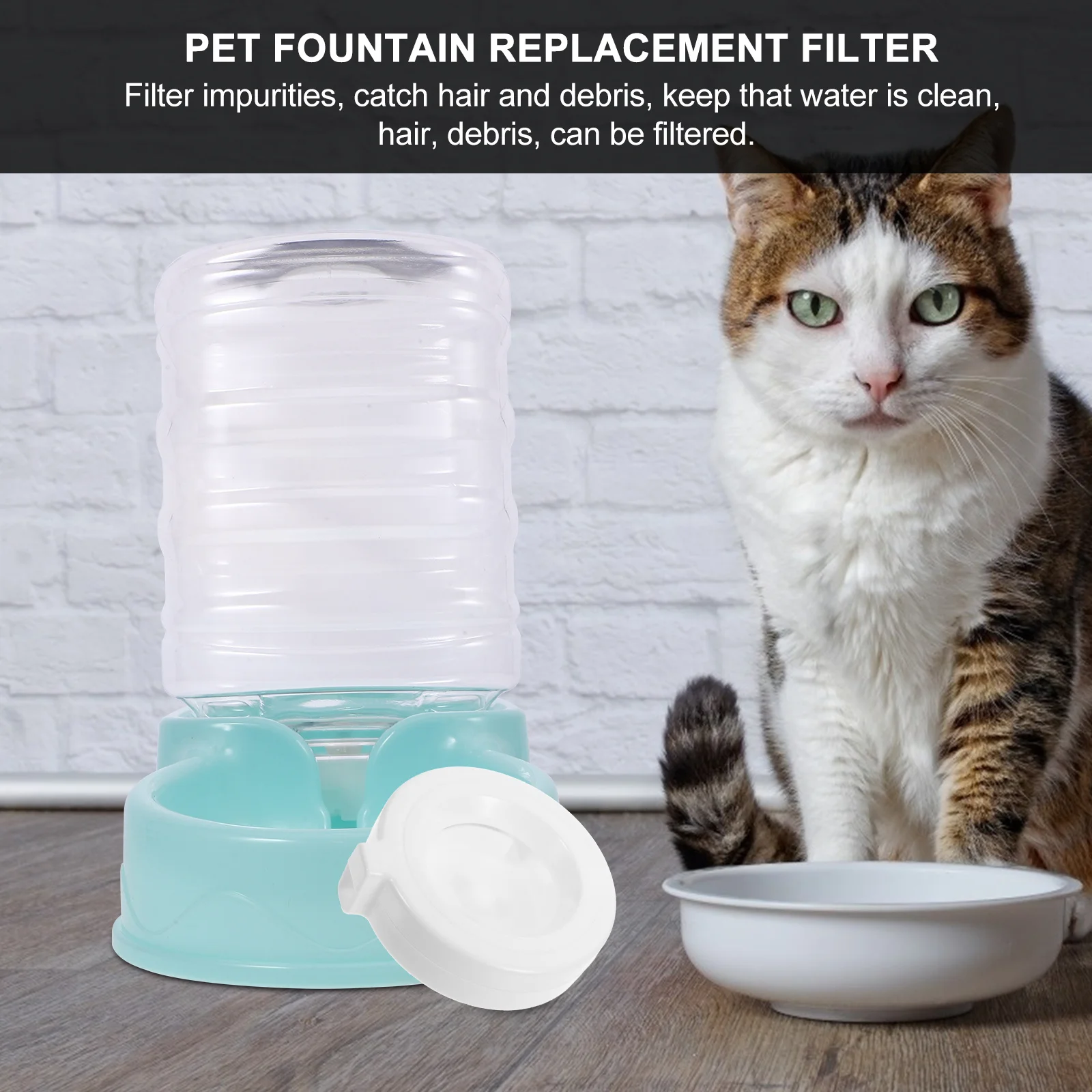 4Pcs Gravity Filter Cartridge Kit for Pet Water Fountain Replacement Filters Cat Dog Drinking Dispenser Accessories