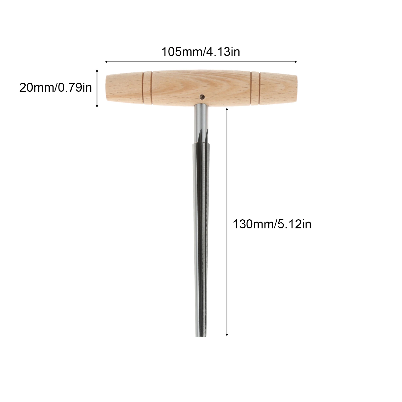 1 قطعة أوتاد الكمان ثقوب مخرطة مقبض خشبي مخرطة الفولاذ المقاوم للصدأ ل Luthiers القيثارات الكمان أداة أجزاء الملحقات
