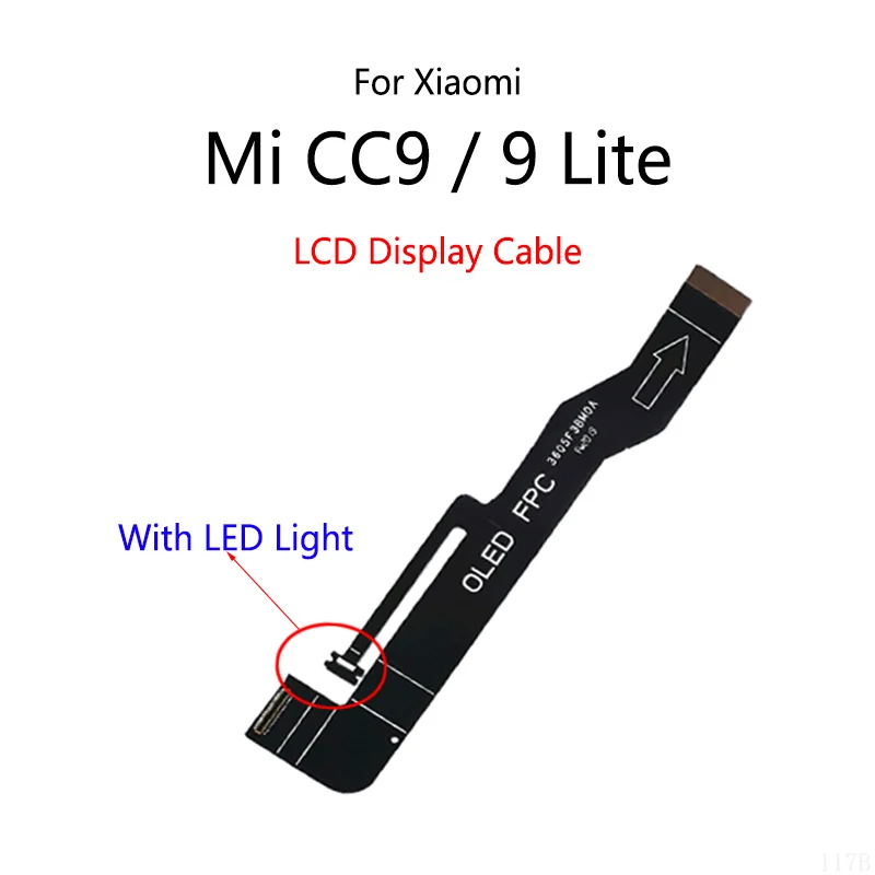 Wyświetlacz LCD Podłącz kabel płyty głównej Elastyczny kabel płyty głównej dla Xiaomi Mi CC9 / Mi 9 Lite