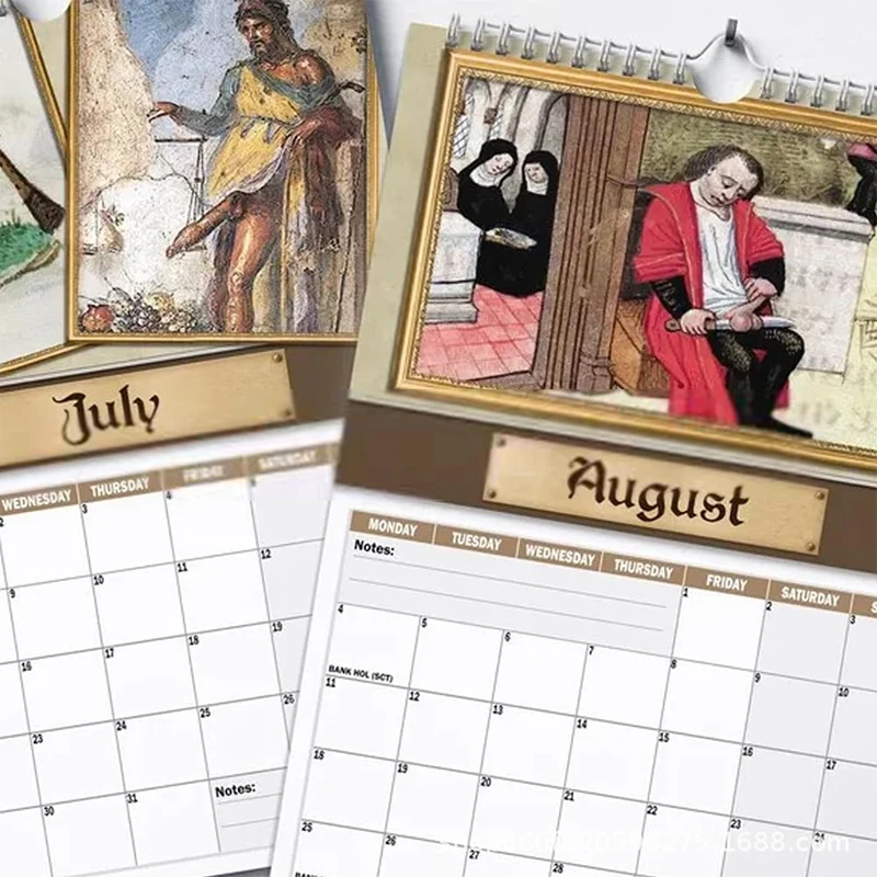 Novo criativo memorial spoof calendário de parede coleção memorial para dar pessoas calendário de presente de natal 2025