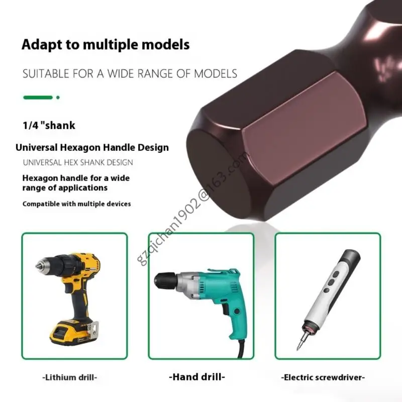 X7AB Cruzes multisize Bit aço magnético Bit com textura segura