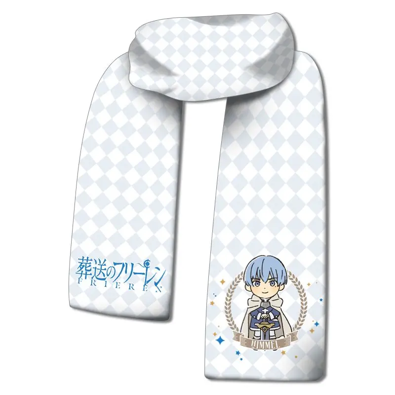 New Frieren: Beyond Journey's End أنيمي الكرتون نمط مطبوعة وشاح دافئ لطيف للفتيات الباردة واقية الرقبة دفئا هدية المهرجان #6