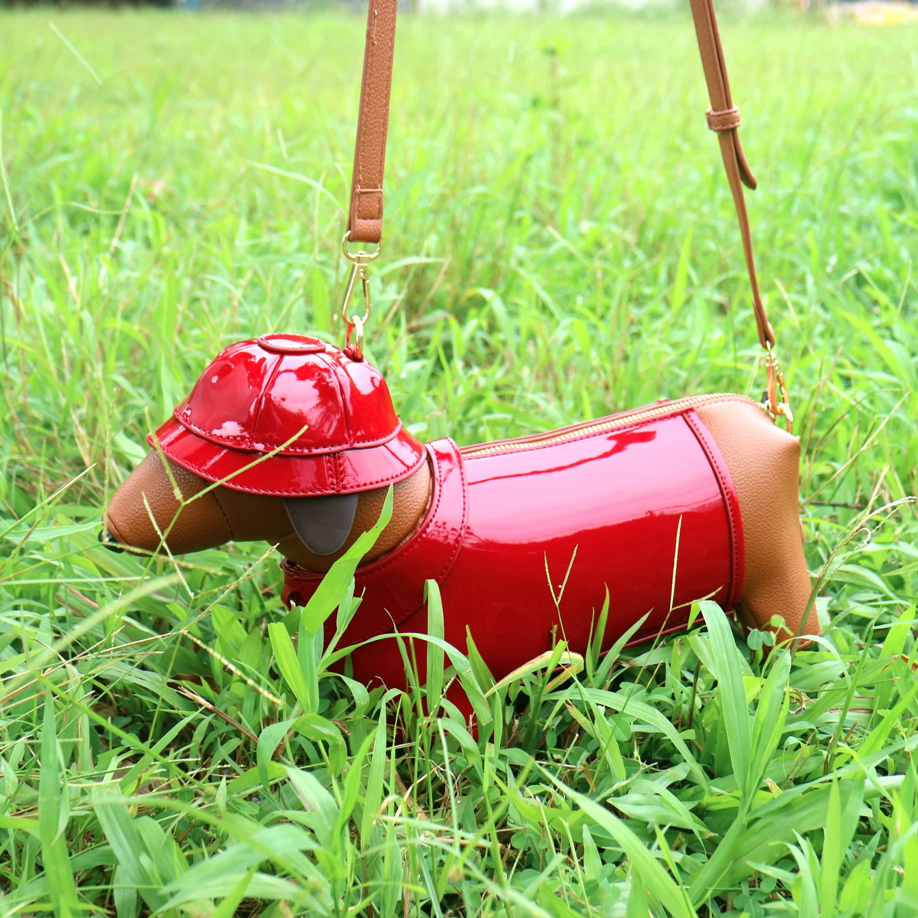 Geldbörsen und Handtaschen für Damen, Designer-Umhängetasche aus Leder, niedliche Hundeform, Abendparty-Tasche, Damentasche – Detail 10