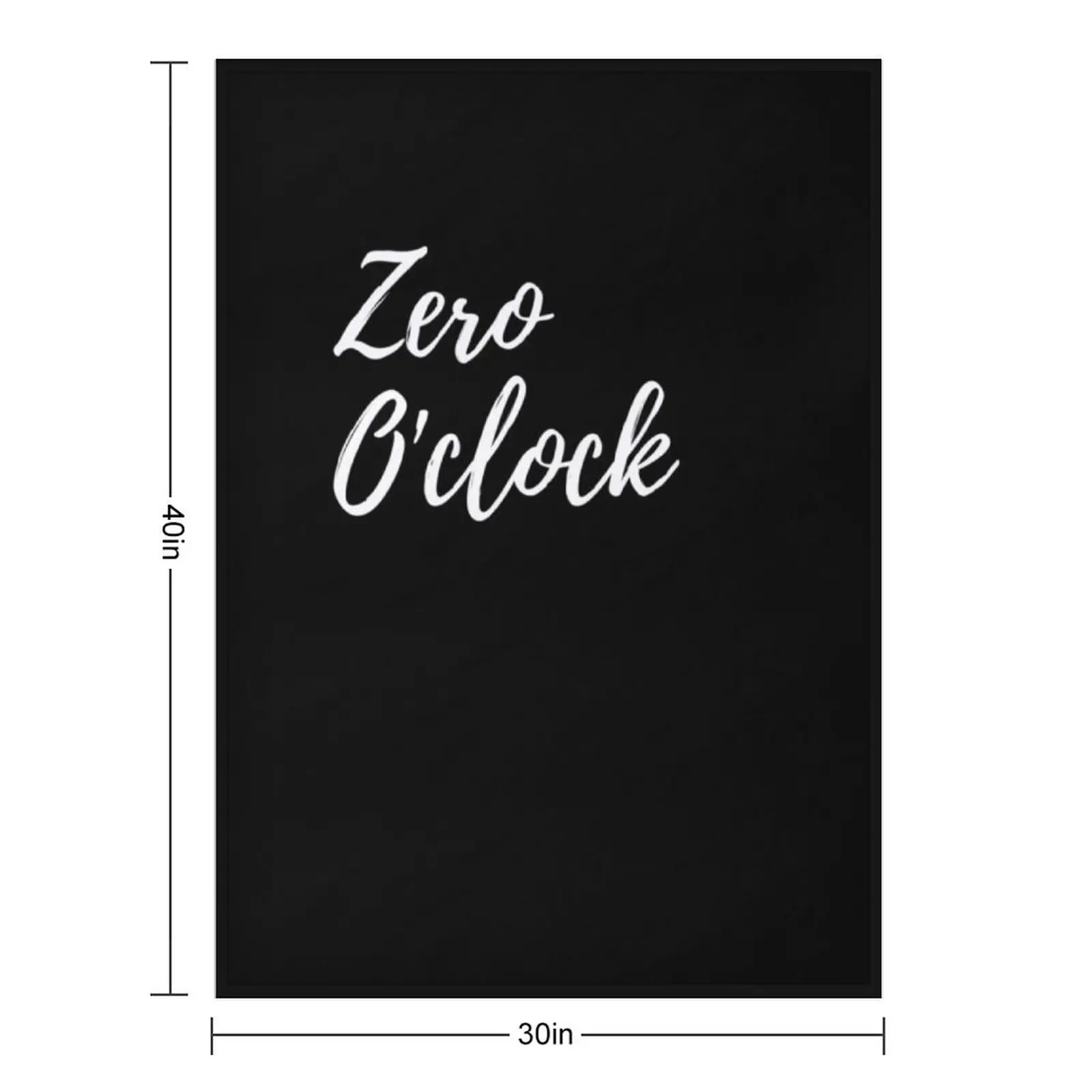 Zero o'clock Throw Blanket Baby Quilt Thins wednesday Blankets