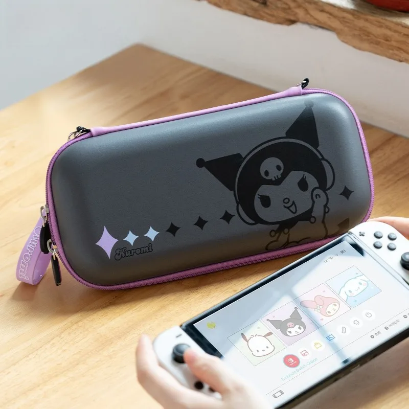 

Anime for Switch Storage Bag OLED Large Capacity for Switch Carrying Case Thickened Portable Drop Proof Hard Shell Sanrio Kuromi