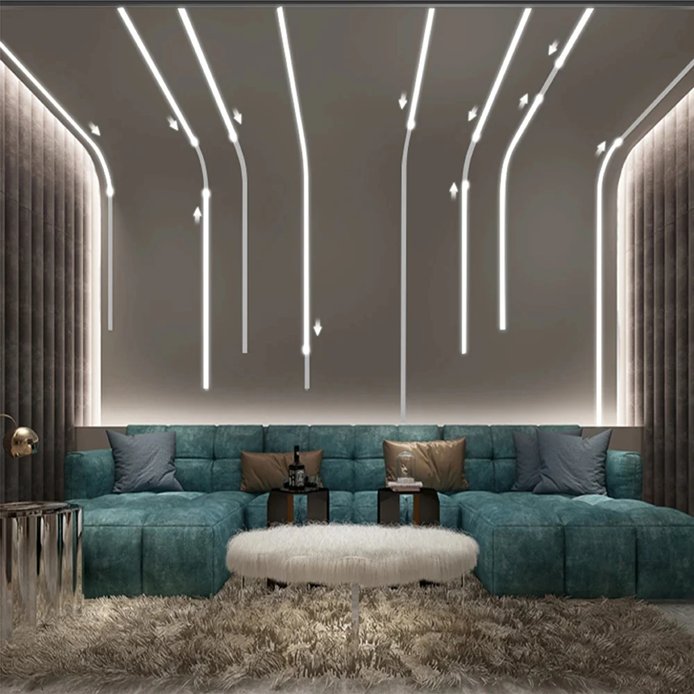 ตัวควบคุมไฟ LED แบบน้ำไหล DC 5-24V แผงควบคุม 3 ปุ่ม ควบคุมแบบซิงโครนัส WS2811 ไฟ LED สีเดียวแบบ COB 360 ดวง/เมตร ไฟน้ำไหล