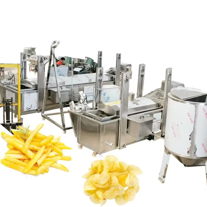 Linha de produção completa totalmente automática de batatas fritas de batata que faz a máquina