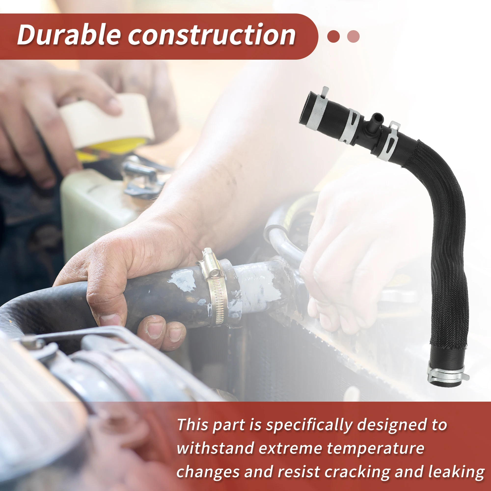 UXCELL エンジンラジエーターインレットホース ジープ グラディエーター 3.6L V6 2020-2025 HVAC ヒーターパイプ No.68280782AC ラジエーターコネクターホース