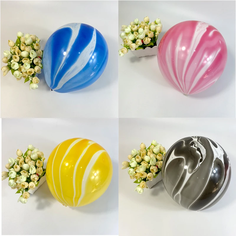 

Thickened Latex Agate Cloud Balloons for Kids - Birthday Wedding Decorations Air Marble Balloon Kids Baby Shower Toys