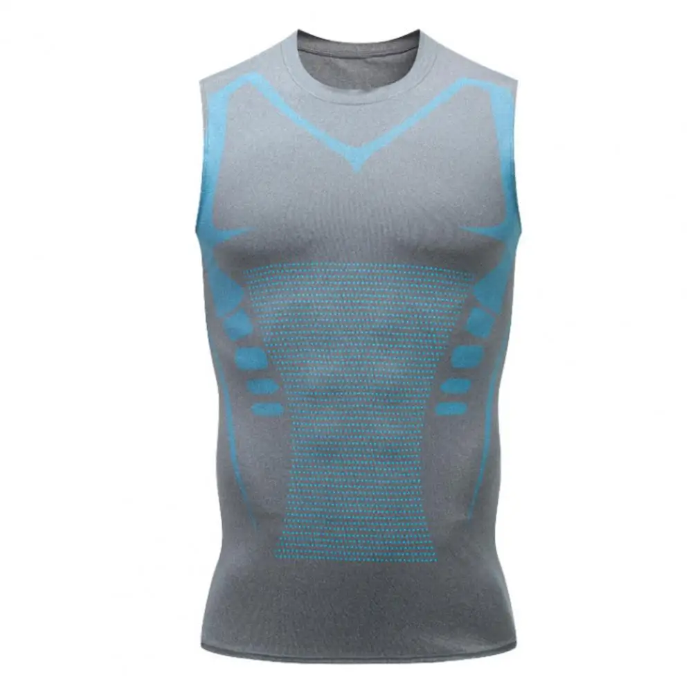 Men Belly Shaping Vest Tank Top High Elasticity Men's Sport Vest for Gym Running Basketball Tank Top Slim Fit Quick-drying