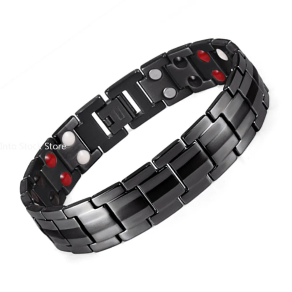 Fashion Jewelry Healing FIR Magnetic Titanium Bio Energy Bracelet For Men Blood Pressure Accessory Women Bracelets Gifts