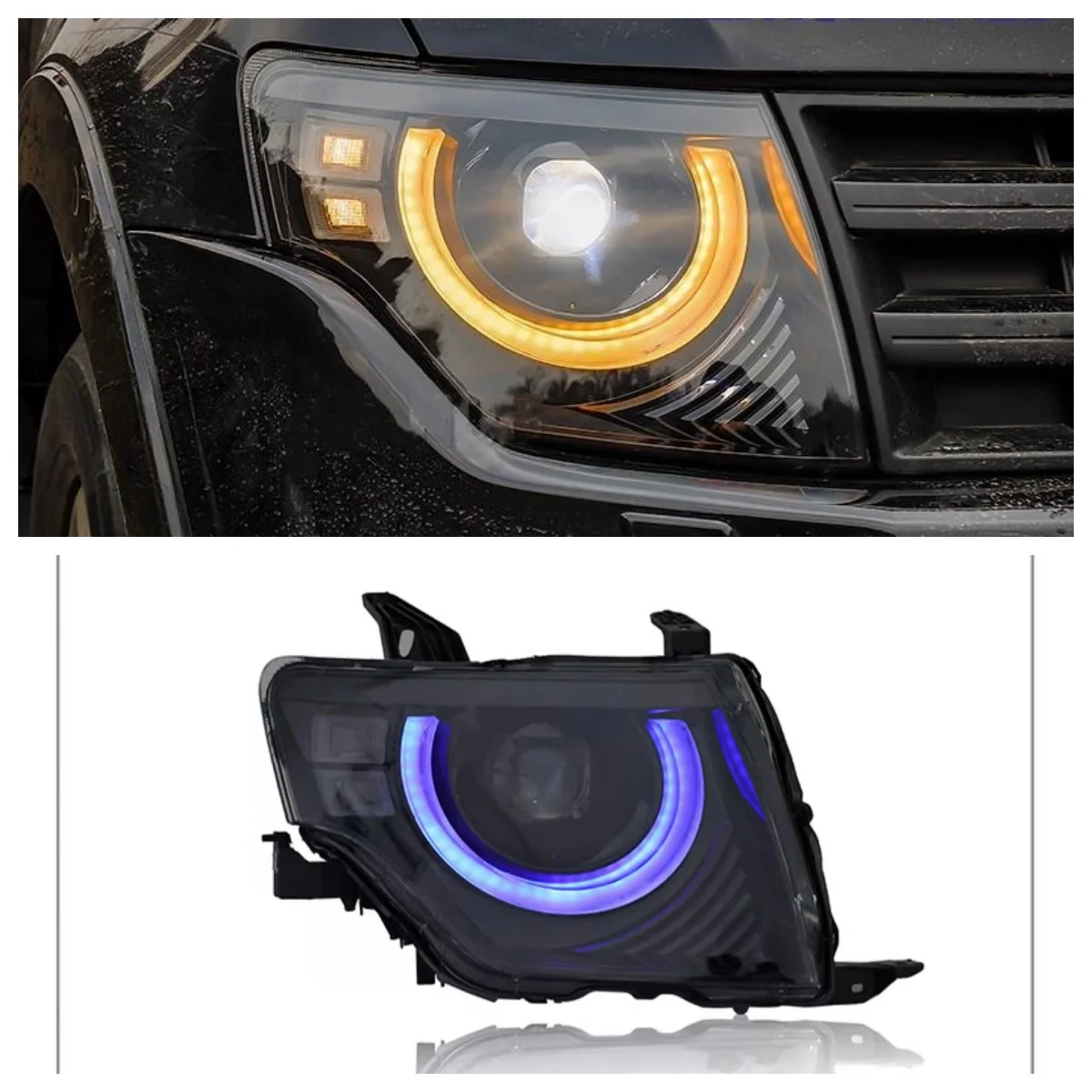 

Car front headlight for Mitsubishi Pajero V97 V87 V93 modified LED Daytime running light Turn signal