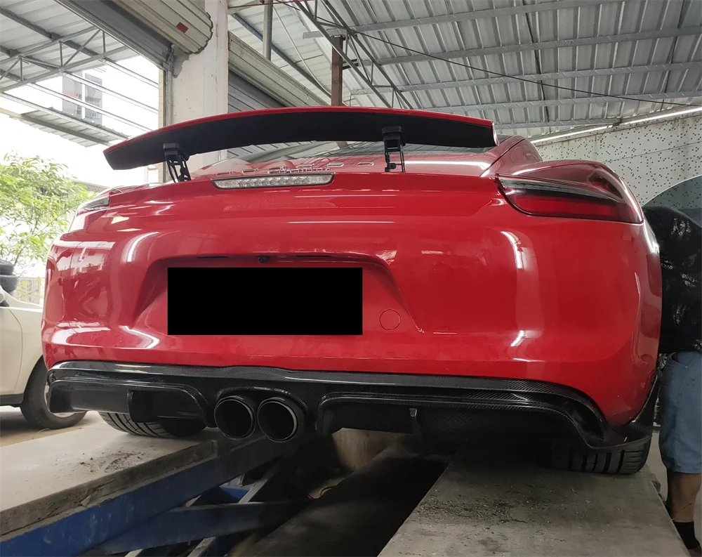 

Используется для 13-15 Porsche 981 Cayman Boxster CM Style Задний диффузор из углеродного волокна с задним краем кузова