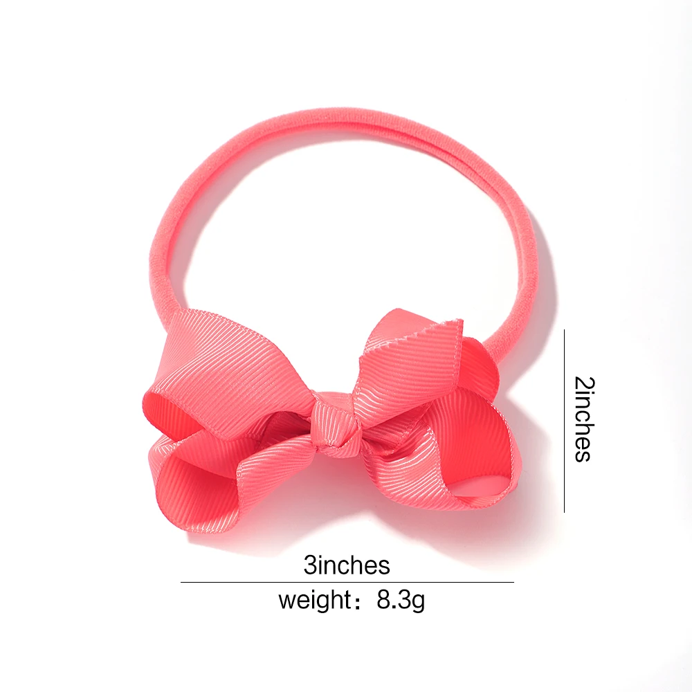 6Pcs/Set Baby Girl Headbands Newborn Bows Elastic Hair Bands Flower Nylon Infant Toddler Hairband Headwear Baby Hair Accessorie