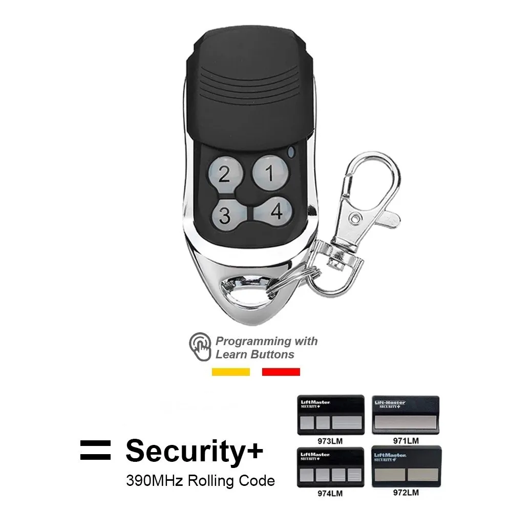 For 971LM 972LM 973LM 974LM Security+ 390MHz Red Orange Learn Button Garage Door Opener