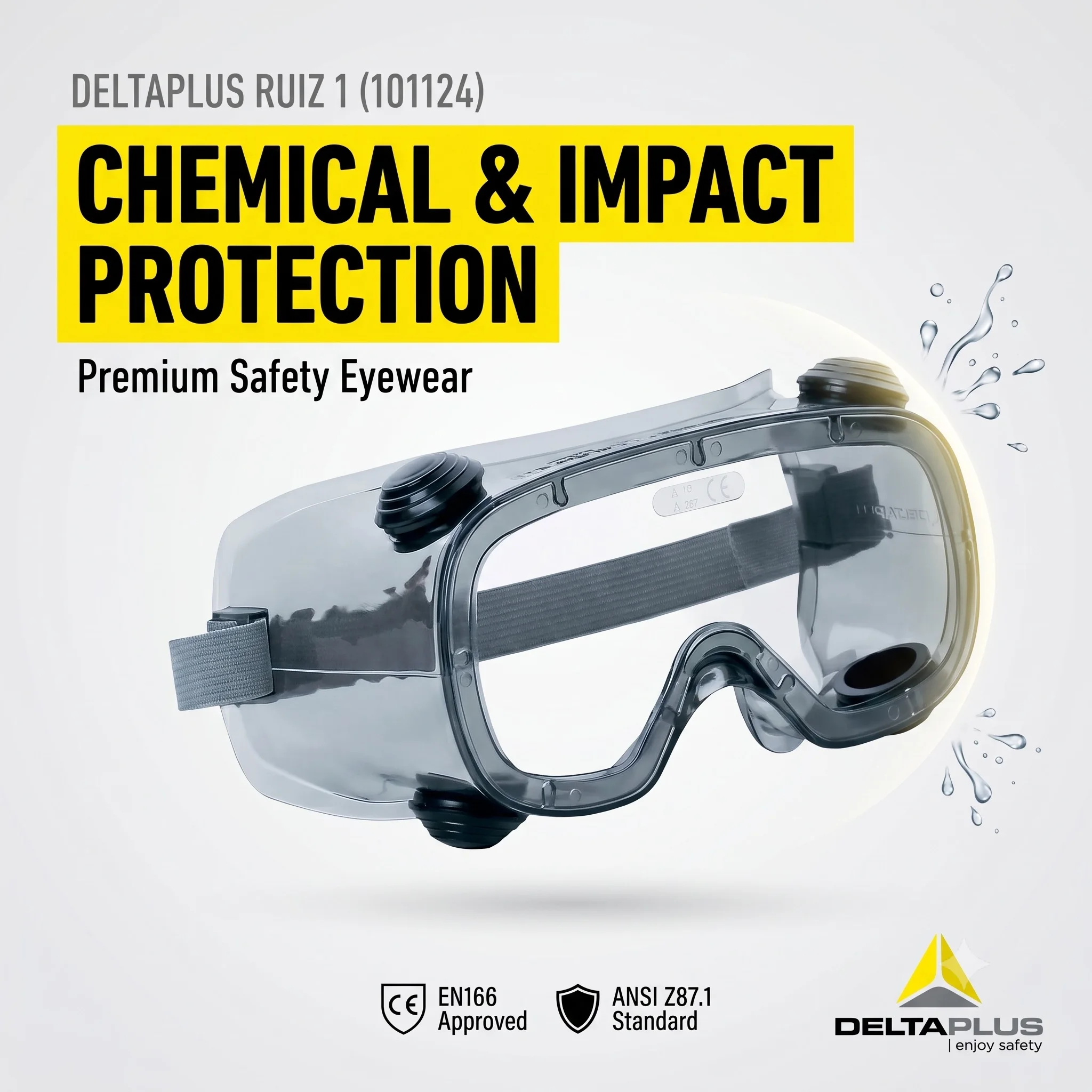 DELTA RUIZ1 Safety Goggles Over Glasses Engineering Ppe For Home And Workshop Gafas De Seguridad Industrial Lentes Clear z87.1