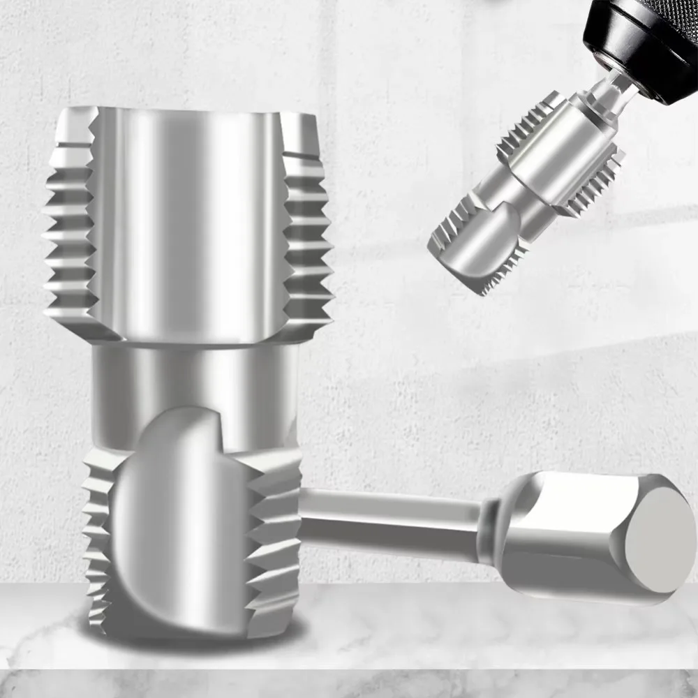 Double Head Water Pipe Inner Hole Opener Universal Manual Water Pipe Thread Openers 4-point 6-point Water Pipe Tapping Tool