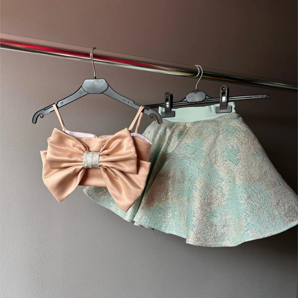 

Birthday Party Gown Set 2025 Luxury 2Pcs Toddler Tutu Princess Dress Tutu Attire Spaghetti Sparkle Pageant Tulle Princess Dress