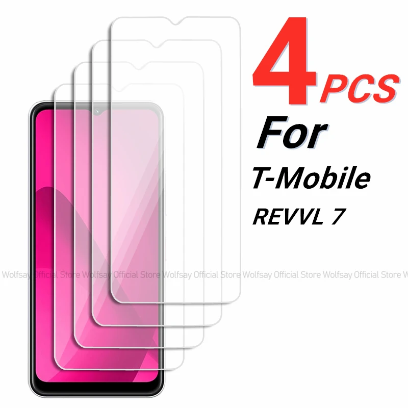 

2/4 шт. Защитная пленка для экрана T-Mobile REVVL 7 закаленное стекло T-Mobile REVVL 7 полное клеевое стекло для экрана телефона T-Mobile REVVL 7