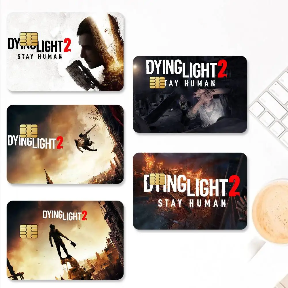 Наклейки для кредитных карт Game Dying Light, кожа для банковского дебета, декоративная защита, 4 шт., водонепроницаемые, против царапин