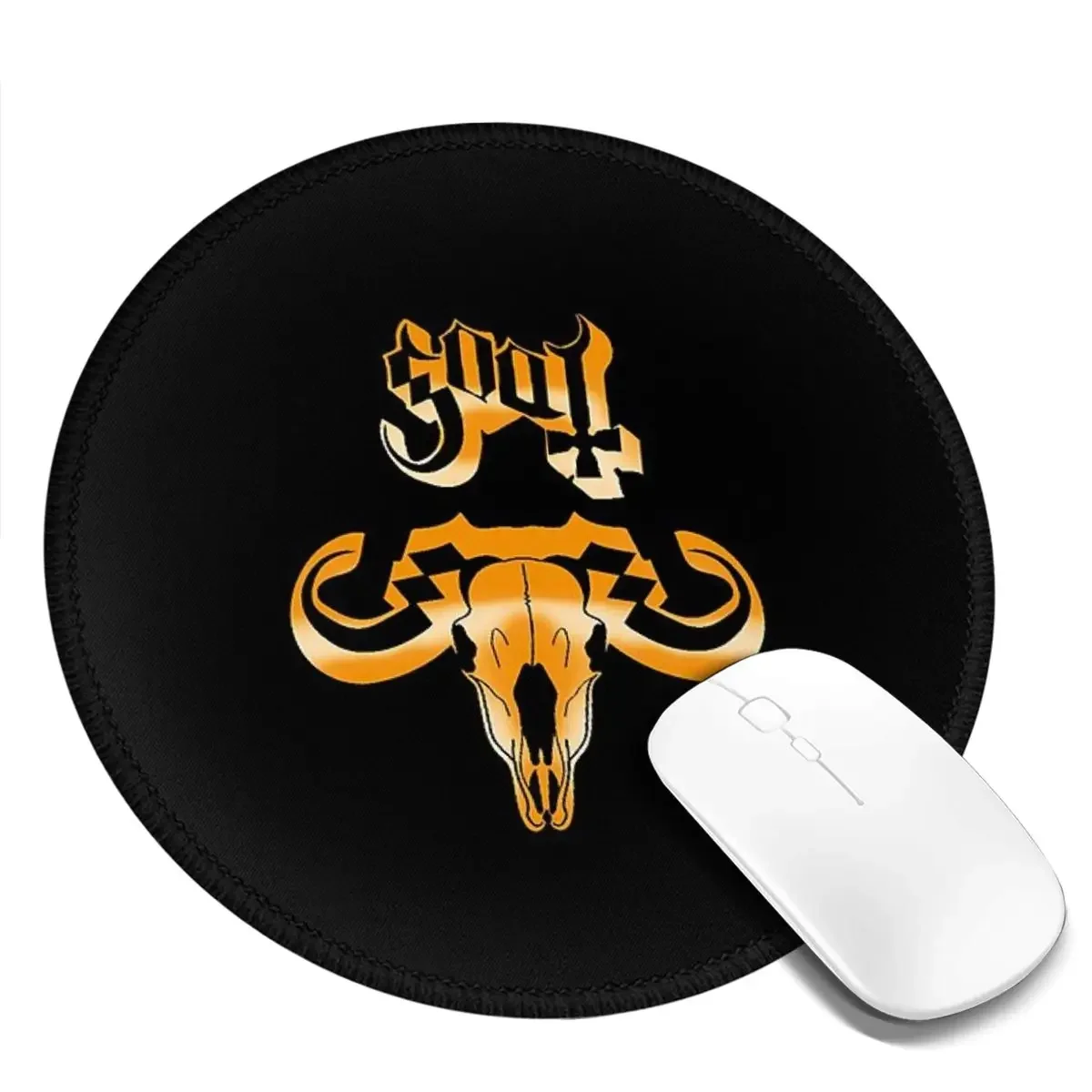 Rock Band Ghost BC Round Mouse Pad Computer Keyboard Mouse Mat Gaming Laptop Desk Mat Office Table Mats