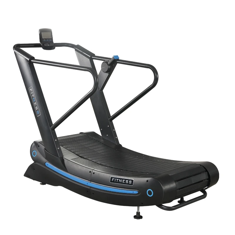 Large-Scale Non-Powered Adjustable Aerobic Treadmill LED Screen Mechanical Driving Foldable Design Wireless Heart Rate Test