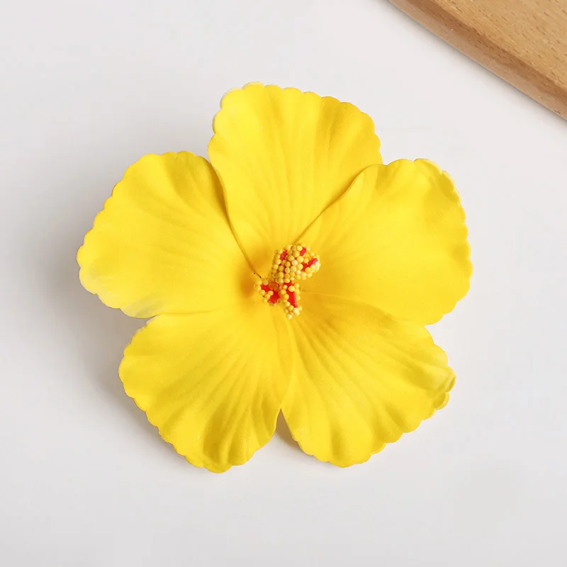 2/5 stücke Hawaiian Blume Haar Clip Sommer Strand Geburtstag Party Hochzeit Dekoration Mädchen Künstliche Ei Blumen Haarnadel Zubehör – Detail 10