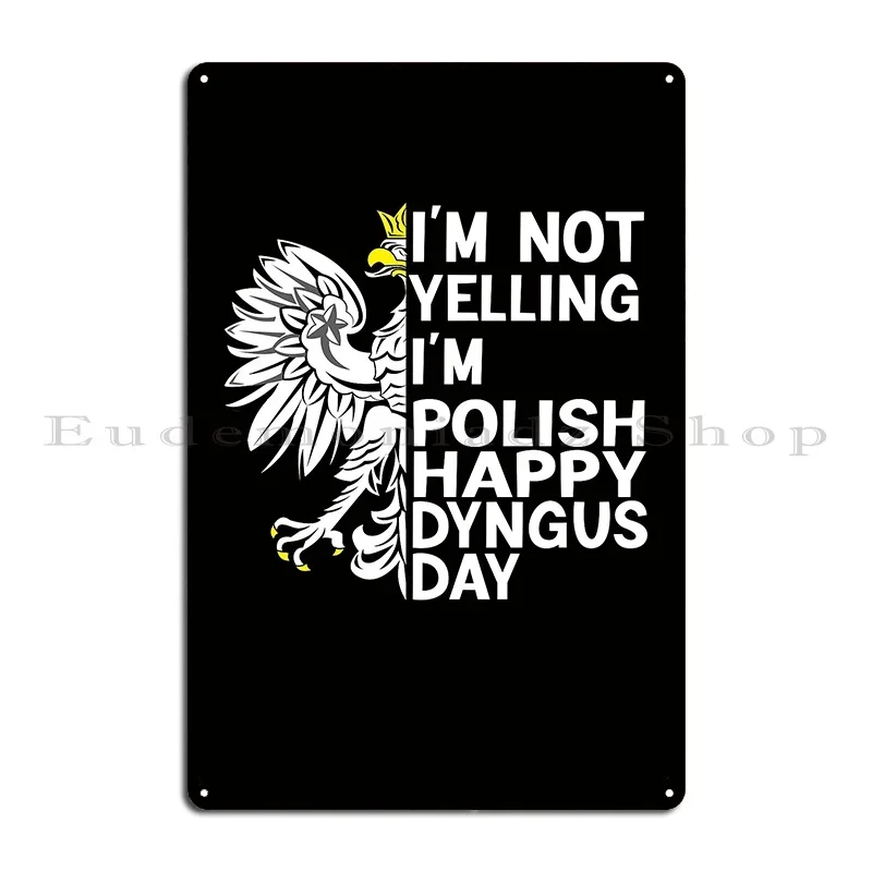 Poland Dyngus Day Buffalo For Kids And Men Women Design Metal Sign Wall Cave Plaques Create Party Print Tin Sign Poster