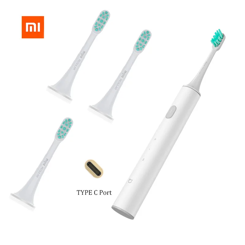 Original Xiaomi Mijia T300 Sonic Electric Toothbrush Smart  High Frequency Vibration Magnetic Motor replacement brush