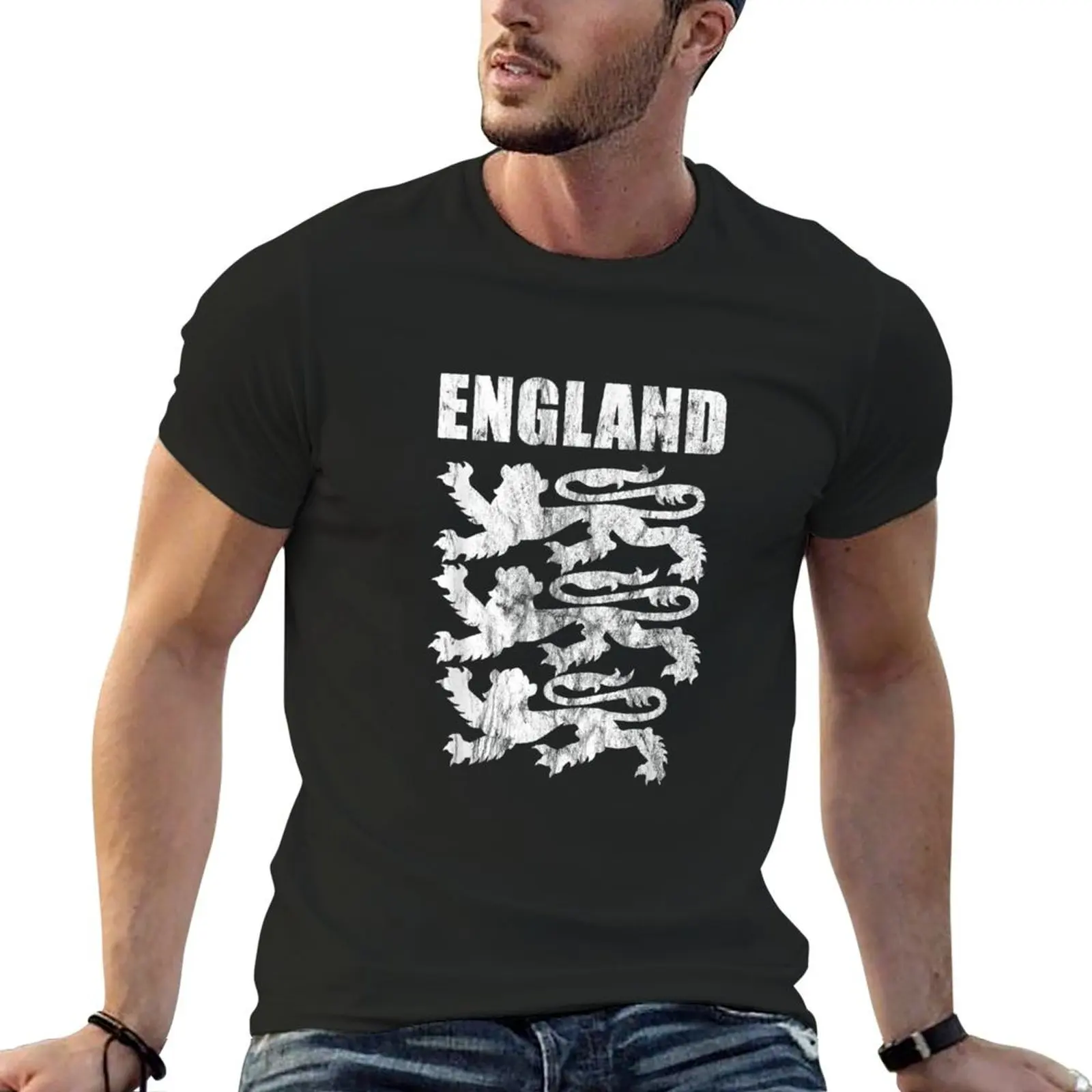 England Lions Outfit Gift Soccer Retro Vintage Jersey.png T-Shirt anime t shirts graphic t shirts t shirt men