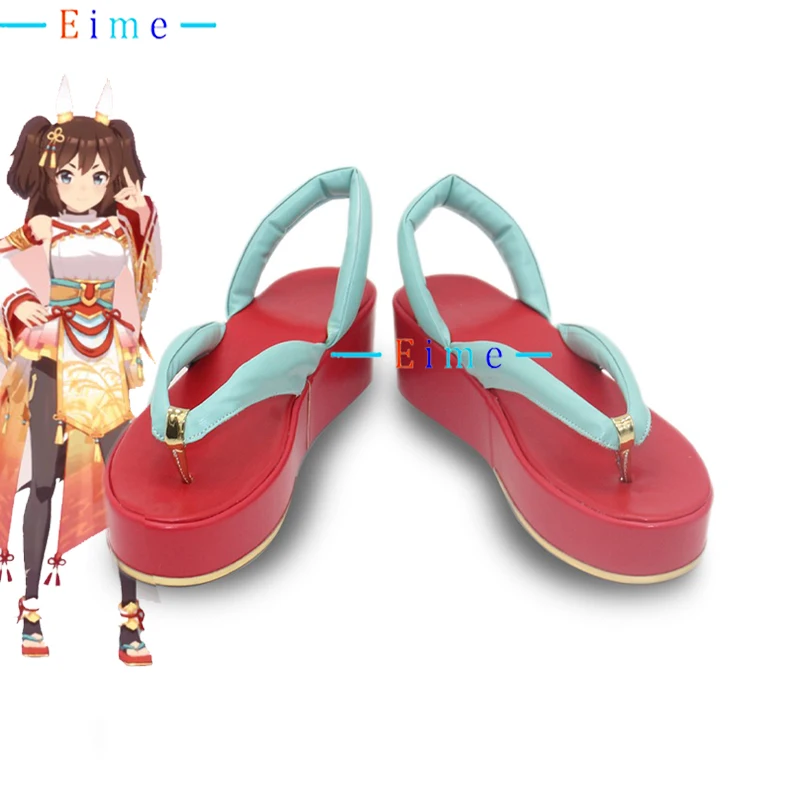 

Игра Pretty Derby Inari One, обувь для косплея, женские сандалии, обувь из искусственной кожи, ботинки на Хэллоуин, реквизит для косплея, аксессуары на заказ