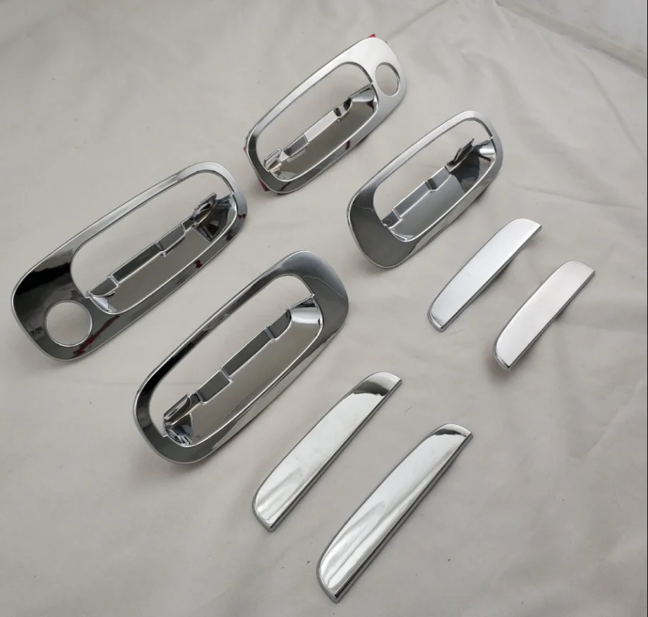 Chrome Door Handle Bowl Side Lid Cover Trim For 1996-2001 Toyota Picnic Ipsum 8pcs ABS Decorative Protect Trim